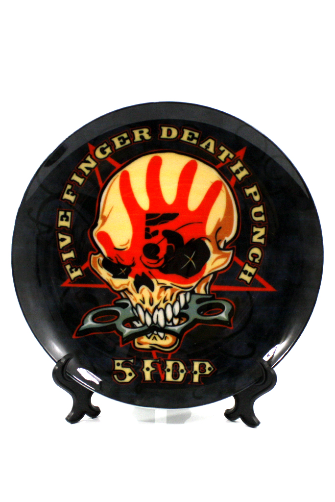 Тарелка Five Finger Death Punch - фото 1 - rockbunker.ru