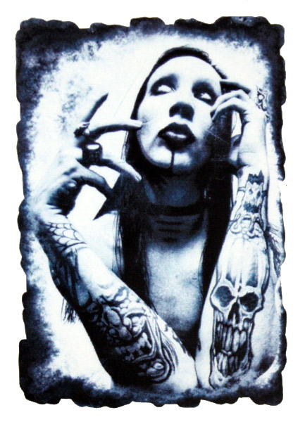 Наклейка-стикер Marilyn Manson - фото 1 - rockbunker.ru
