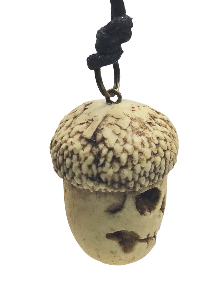 Кулон Череп Желудь - фото 2 - rockbunker.ru