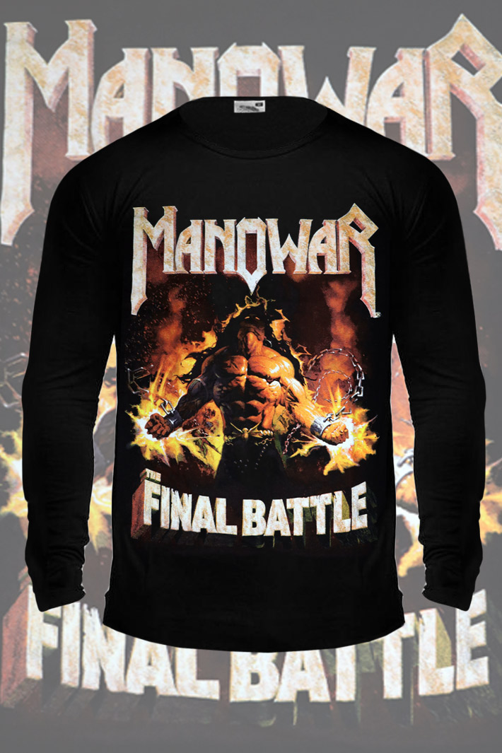 Лонгслив Manowar Final Battle - фото 1 - rockbunker.ru