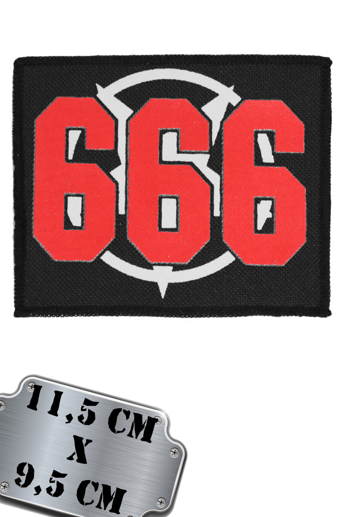 Нашивка 666 - фото 1 - rockbunker.ru