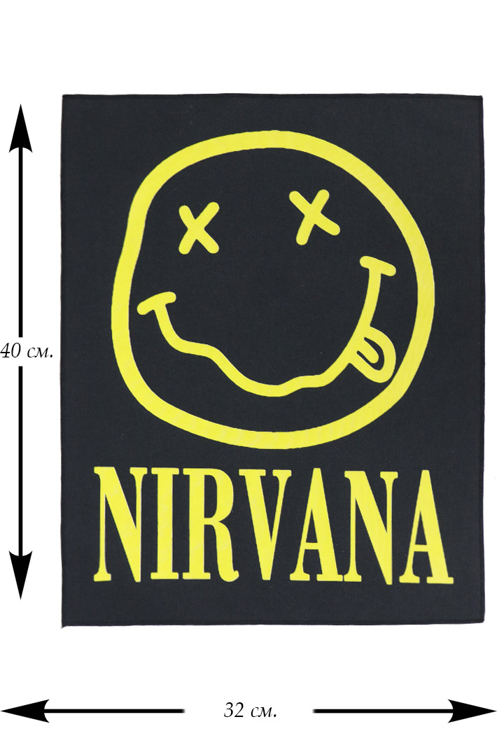 Нашивка Nirvana Smile - фото 1 - rockbunker.ru