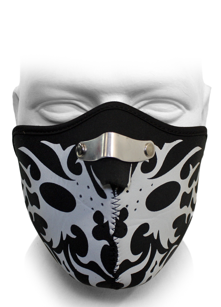 Байкерская маска с узором - фото 2 - rockbunker.ru