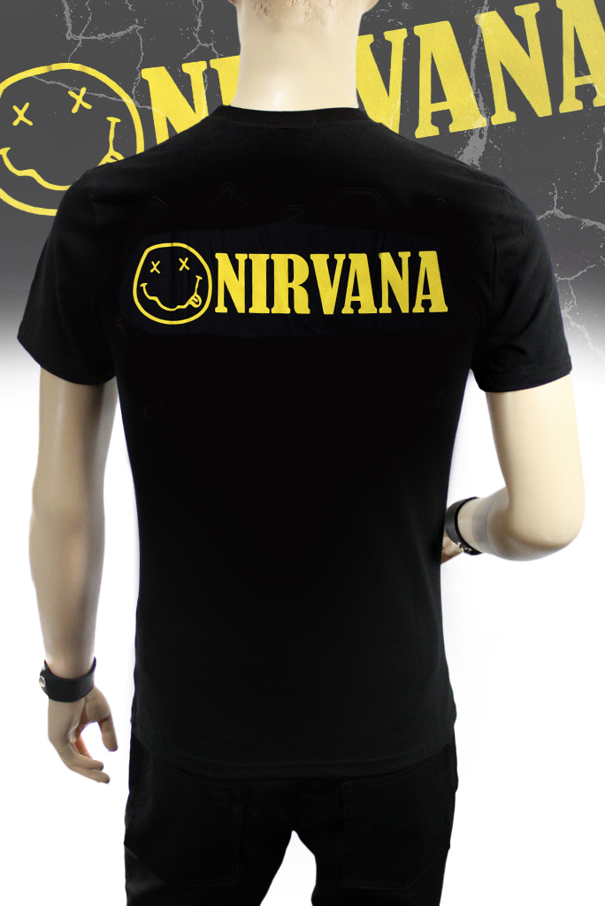 Футболка RockMerch Nirvana Smiles - фото 3 - rockbunker.ru