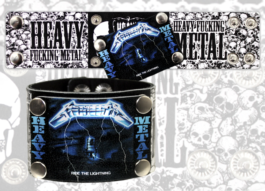 Накладка на браслет RockMerch Metallica Ride the Lightning - фото 2 - rockbunker.ru