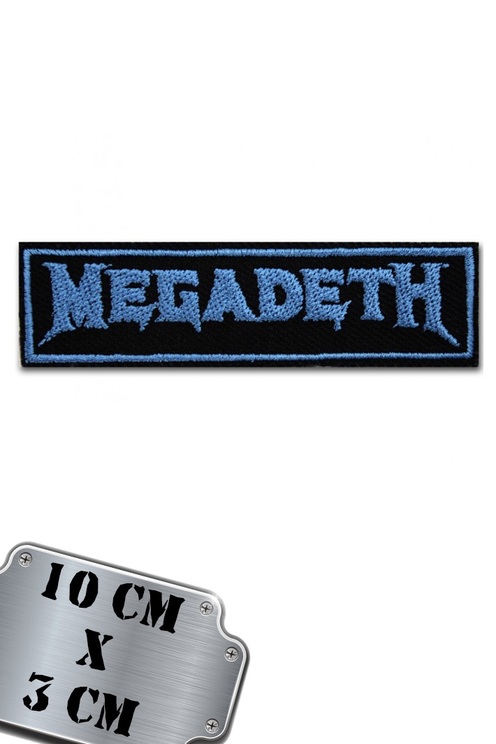 Нашивка RockMerch Megadeth синяя - фото 1 - rockbunker.ru