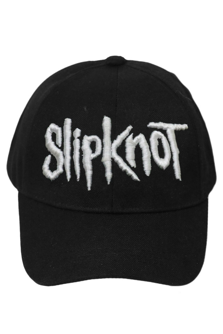 Бейсболка Slipknot белая с 3D вышивкой - фото 2 - rockbunker.ru