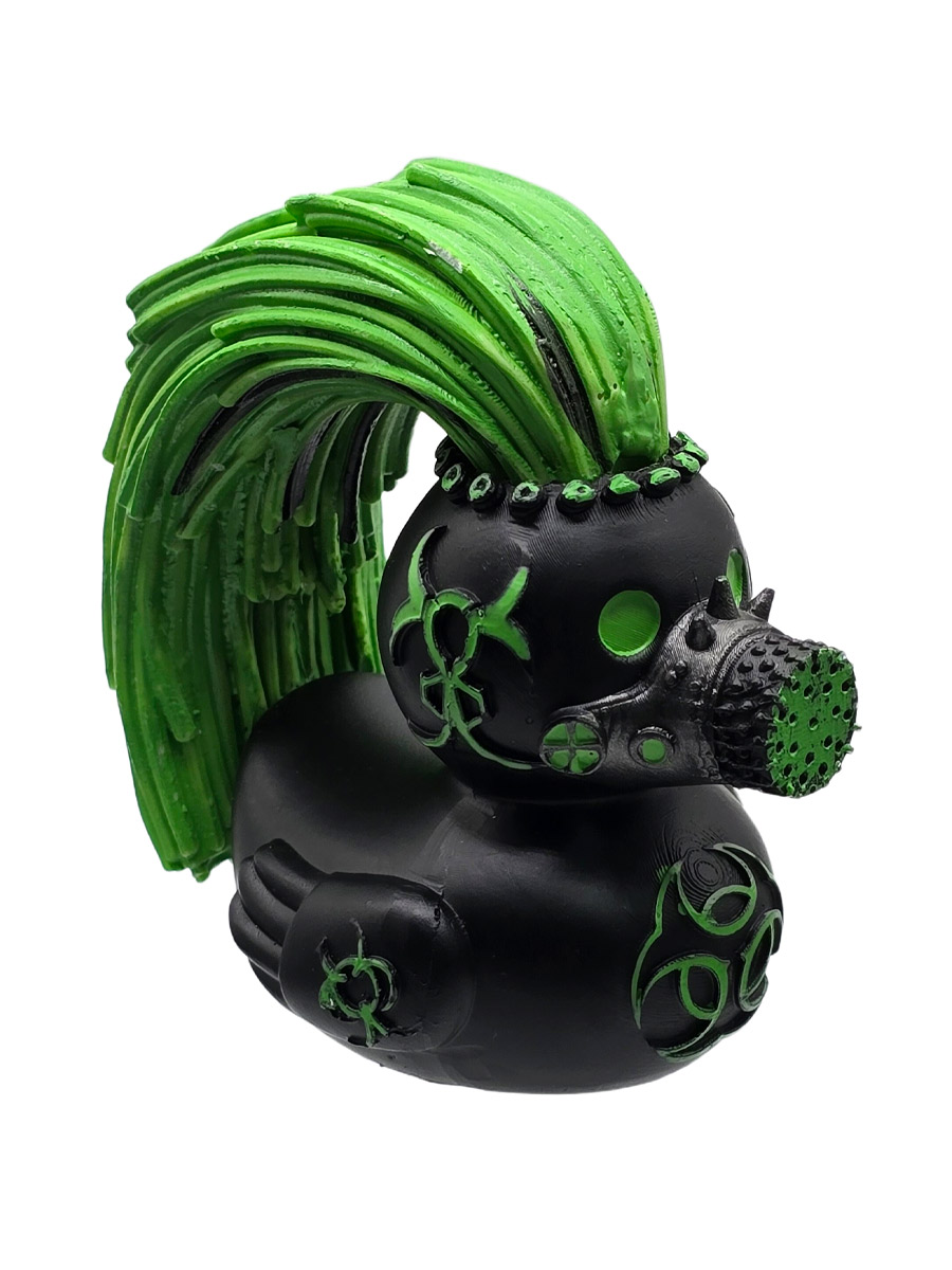 Статуэтка Уточка в респираторе - фото 1 - rockbunker.ru