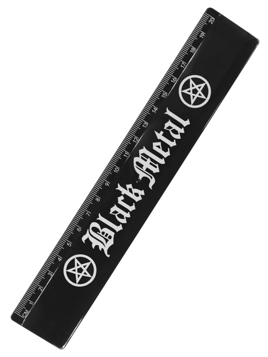 Линейка RockMerch Black Metal - фото 1 - rockbunker.ru