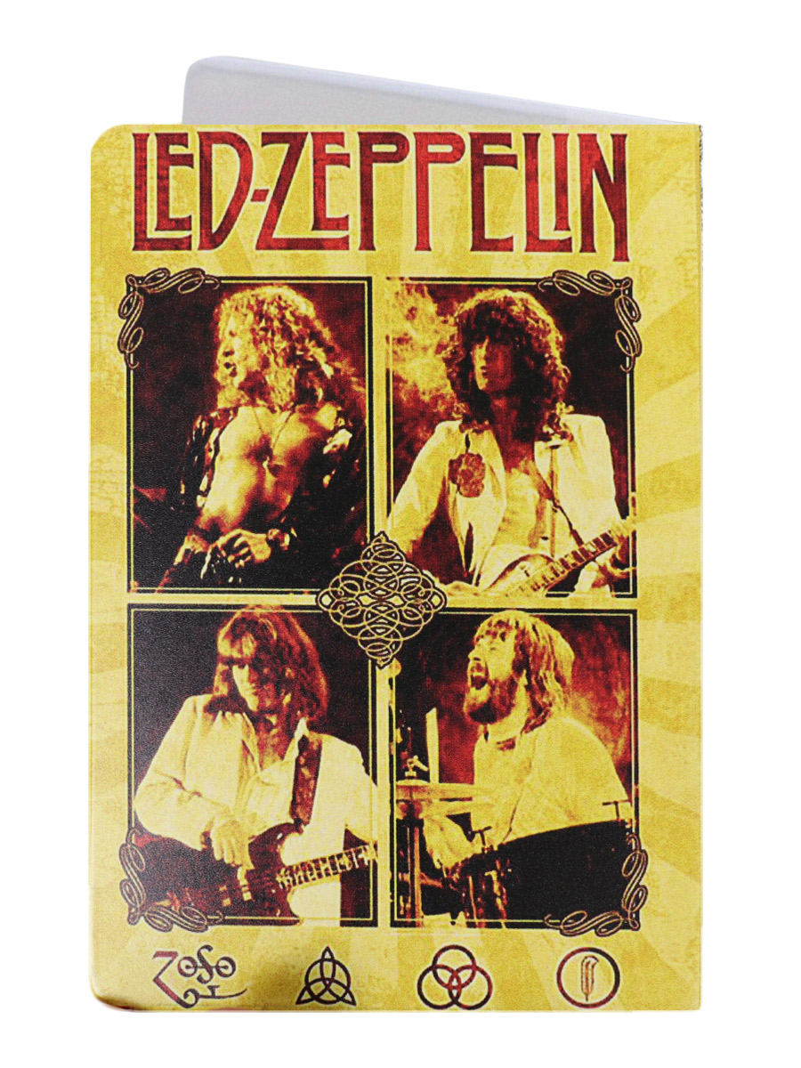 Обложка на паспорт RockMerch Led Zeppelin - фото 2 - rockbunker.ru