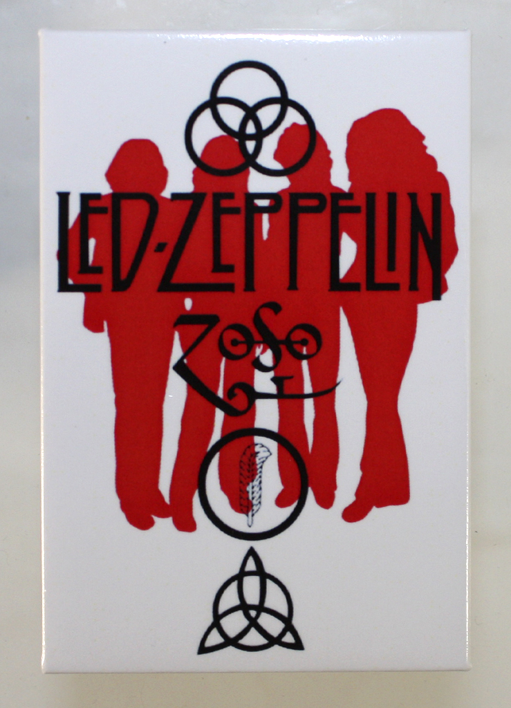 Магнит RockMerch Led Zeppelin - фото 1 - rockbunker.ru