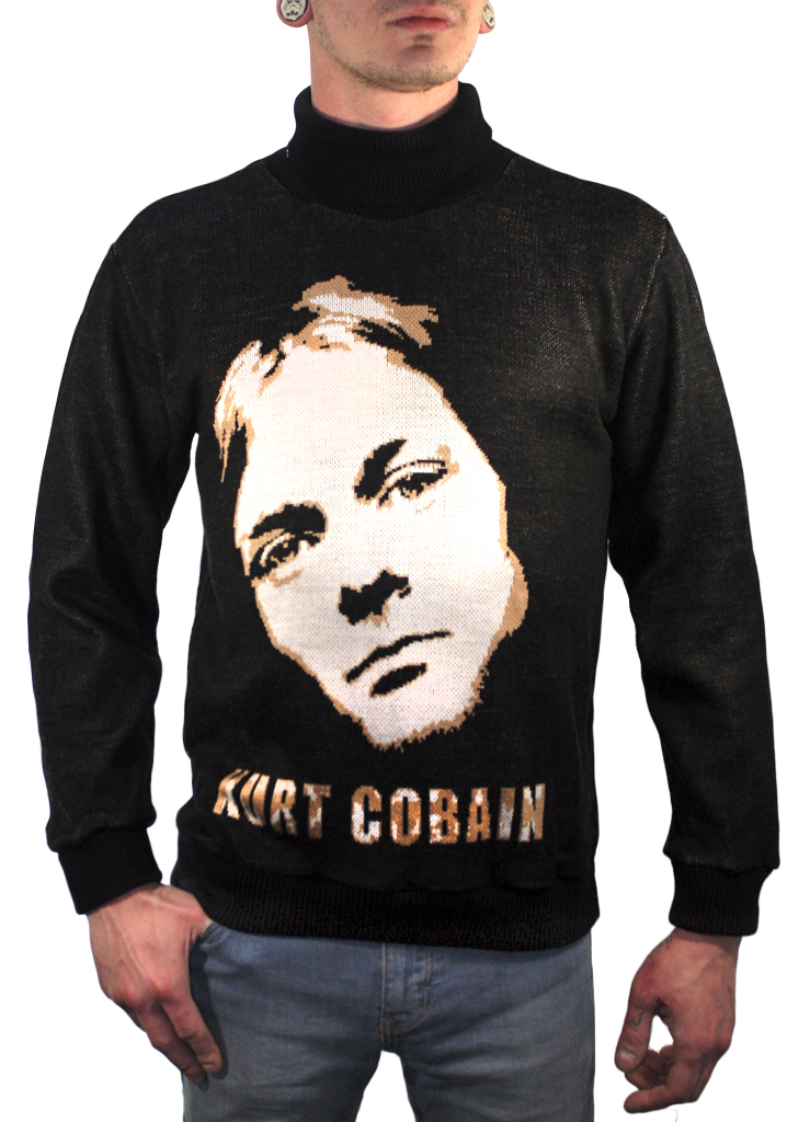 Свитер вязаный Nirvana Kurt Cobain - фото 1 - rockbunker.ru