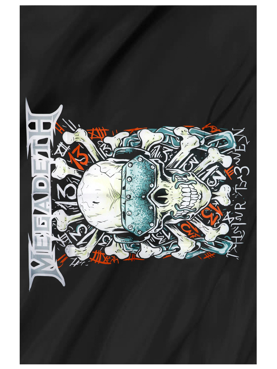 Флаг Megadeth Thirteen - фото 1 - rockbunker.ru