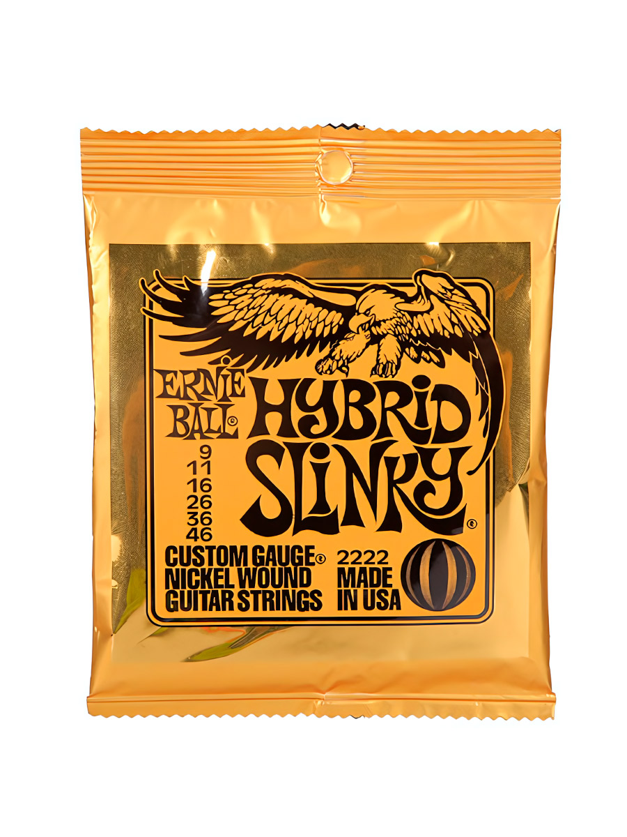 Струны для электрогитары Ernie Ball 2222 Nickel Wound Slinky Hybrid 3 Pack  9-46 - фото 1 - rockbunker.ru