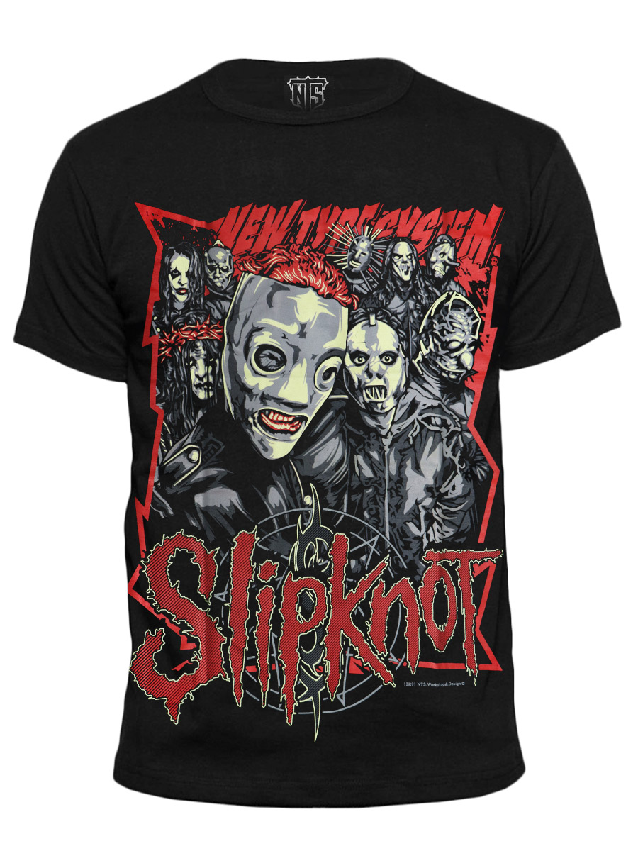 Футболка New Type System  Slipknot - фото 1 - rockbunker.ru
