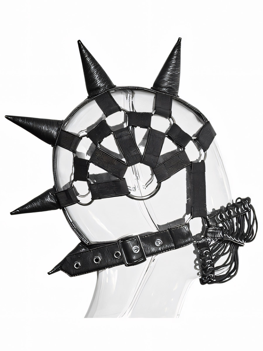 Маска Стимпанк с Шипами - фото 3 - rockbunker.ru