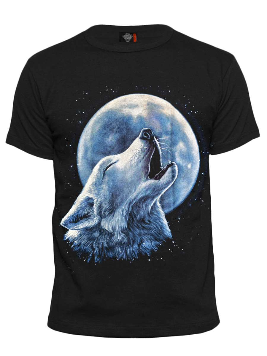 Футболка Rock Eagle Воющий Волк - фото 1 - rockbunker.ru