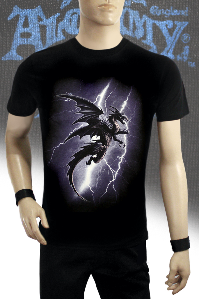 Футболка Alchemy Gothic BT734 Lightning Dragon - фото 1 - rockbunker.ru