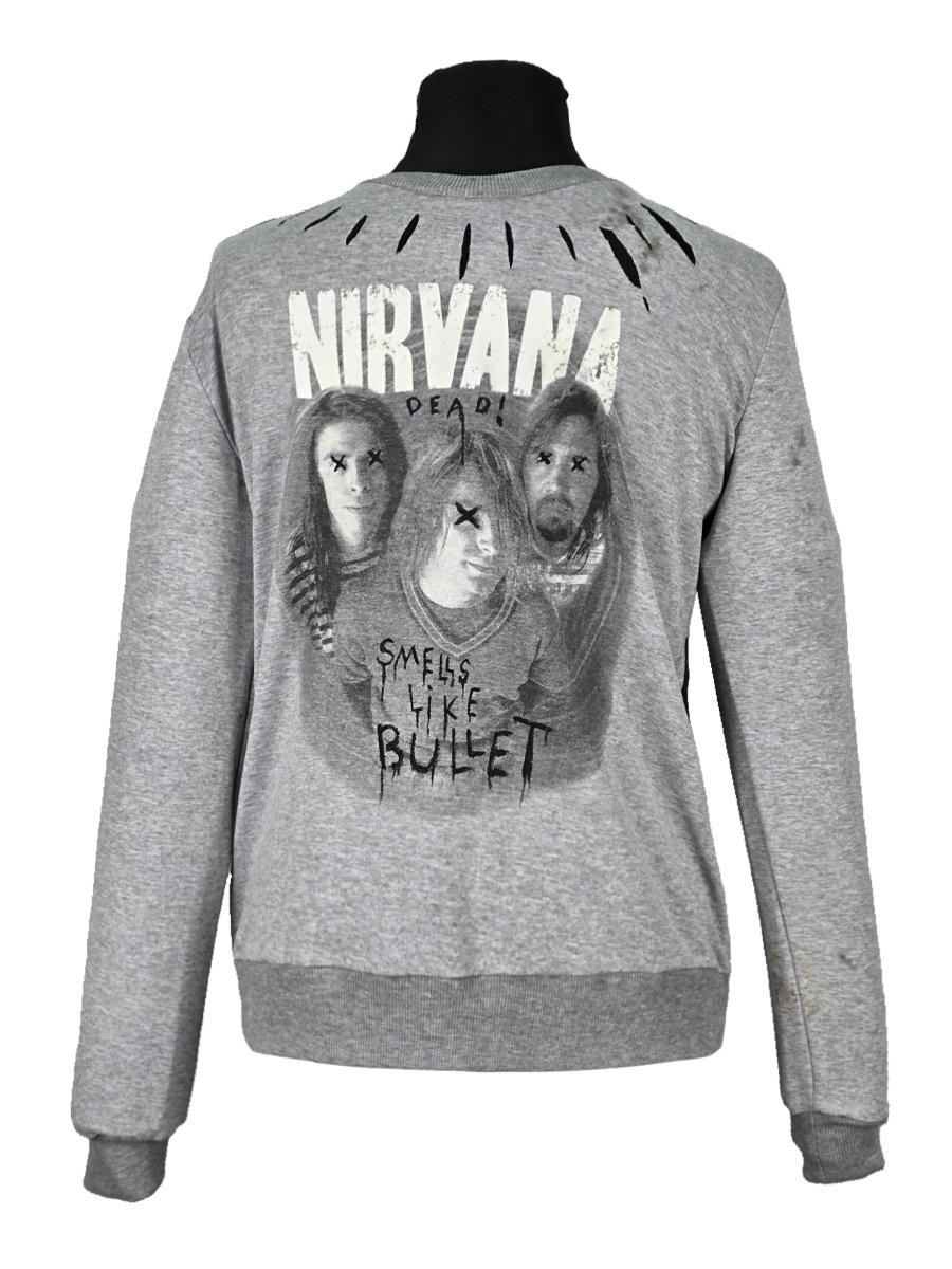 Свитшот кастомный Nirvana - фото 2 - rockbunker.ru