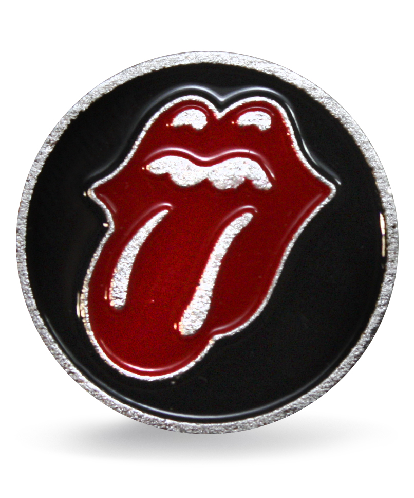 Значок алюминиевый The Rolling Stones - фото 1 - rockbunker.ru