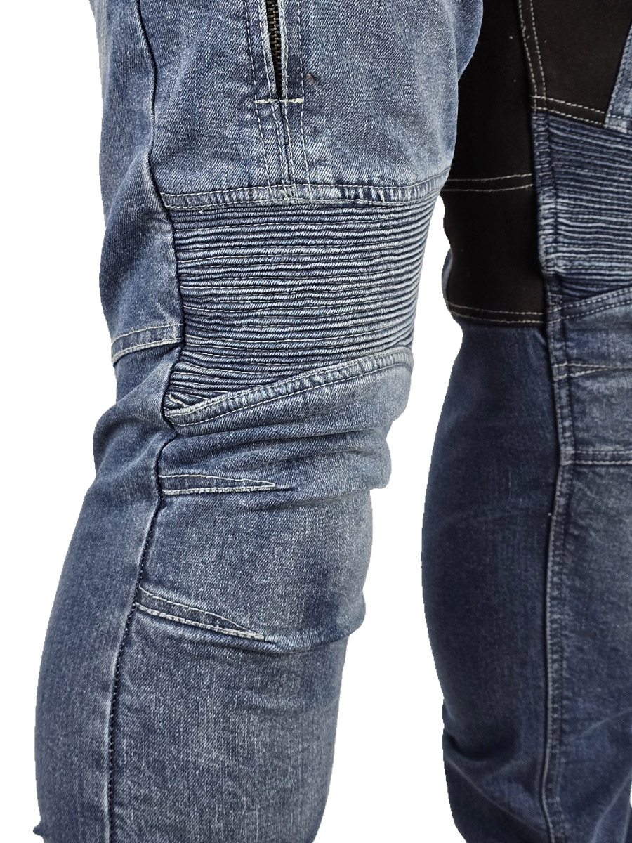 Мотоджинсы Синие - фото 6 - rockbunker.ru