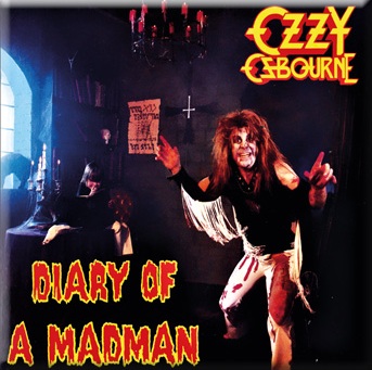Магнит RockMerch Ozzy Osbourne Diary of a Madman - фото 1 - rockbunker.ru