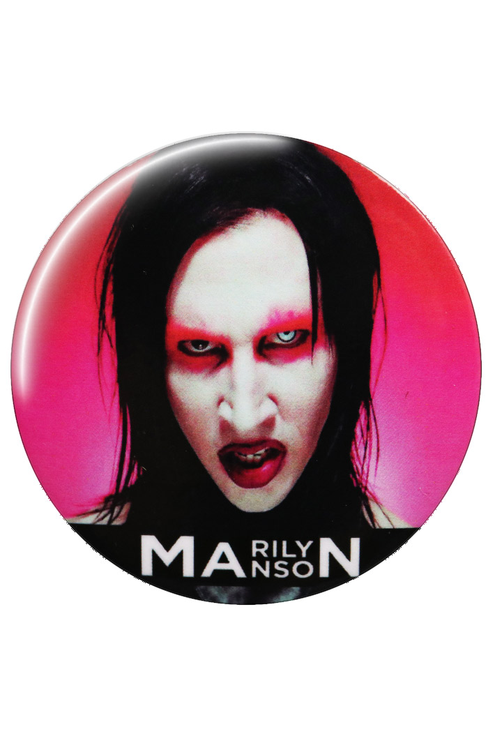 Значок RockMerch Marilyn Manson - фото 1 - rockbunker.ru