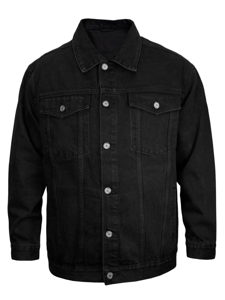 Куртка Джинсовая с Вышивкой на Спине - фото 2 - rockbunker.ru