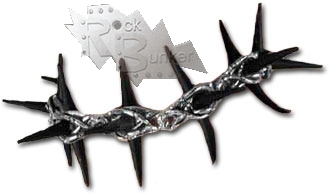 Колье-ошейник Alchemy Gothic P344 Black Thorn Choker Chain - фото 2 - rockbunker.ru