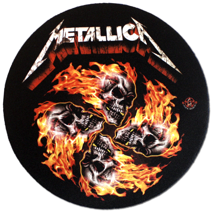 Коврик для мыши RockMerch Metallica черепа - фото 1 - rockbunker.ru