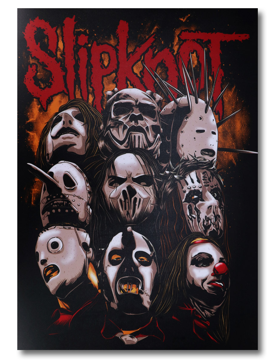 Плакат пластиковый Slipknot - фото 1 - rockbunker.ru