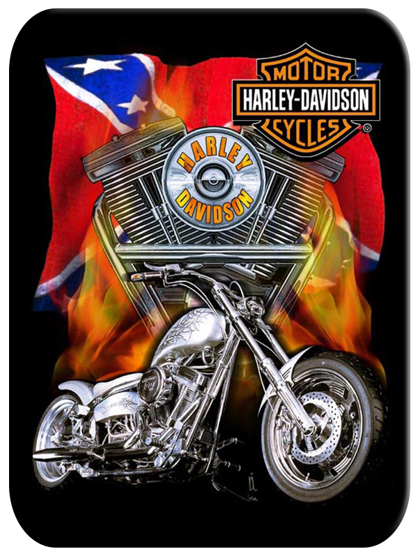 Коврик для мыши Harley-Davidson мотоцикл - фото 1 - rockbunker.ru