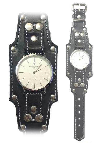 Часы наручные Vacheron Constantin Geneve с кожаным браслетом - фото 1 - rockbunker.ru