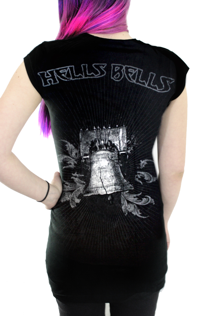 Туника AC DC Hells Bells - фото 2 - rockbunker.ru
