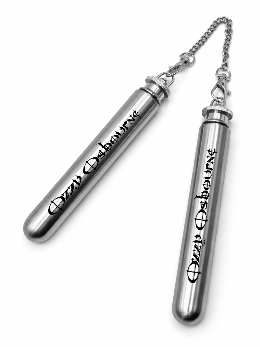 Фляги-нунчаки с гравировкой Ozzy Osbourne - фото 1 - rockbunker.ru