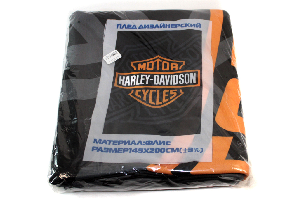 Плед Harley-Davidson - фото 3 - rockbunker.ru