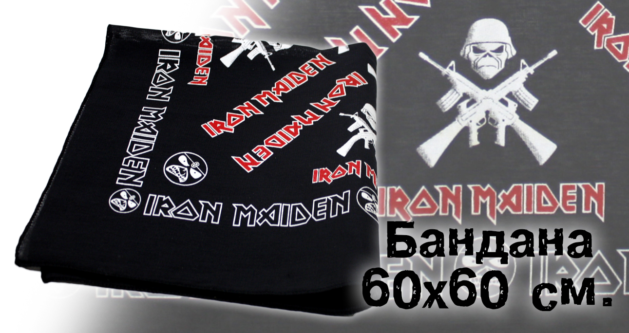 Бандана Iron Maiden - фото 2 - rockbunker.ru