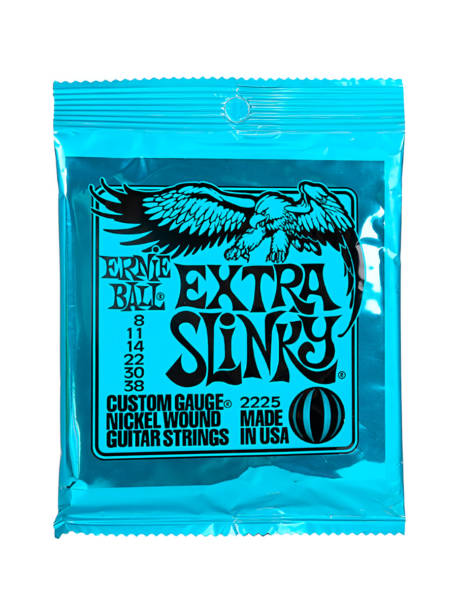 Струны для электрогитары Ernie Ball 2225 Nickel Wound Slinky Extra 8-38 - фото 1 - rockbunker.ru