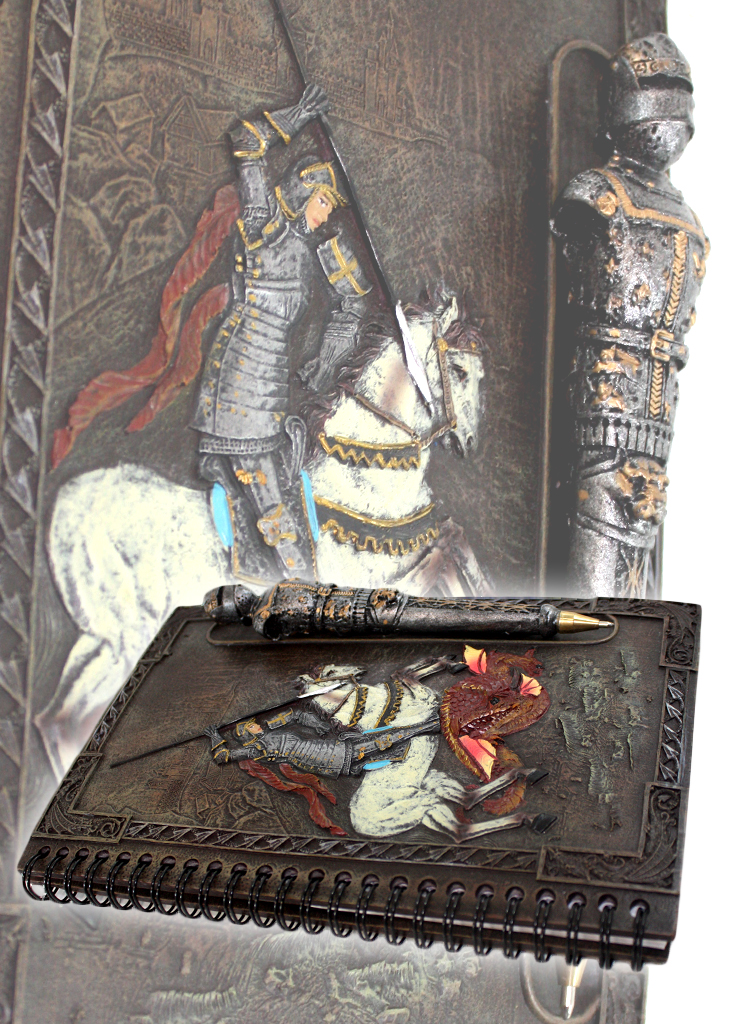 Тетрадь с ручкой KN-5592 Рыцарь на коне - фото 2 - rockbunker.ru