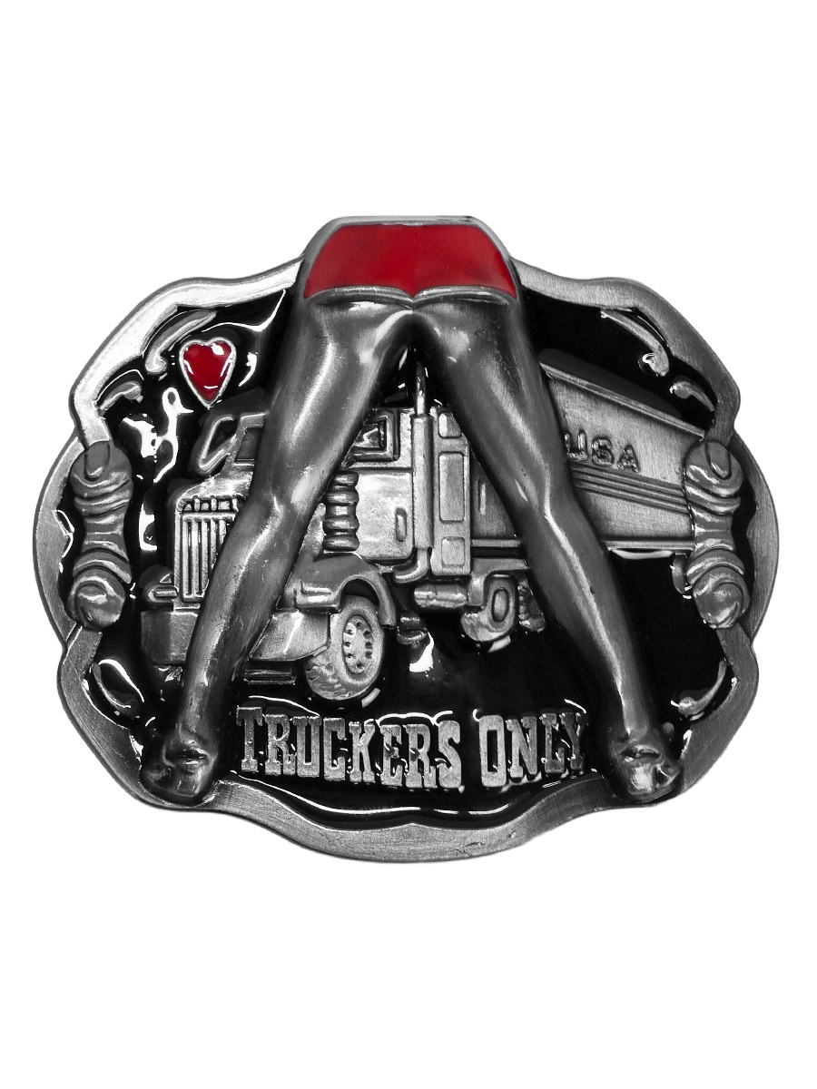 Пряжка Truckers Only - фото 1 - rockbunker.ru