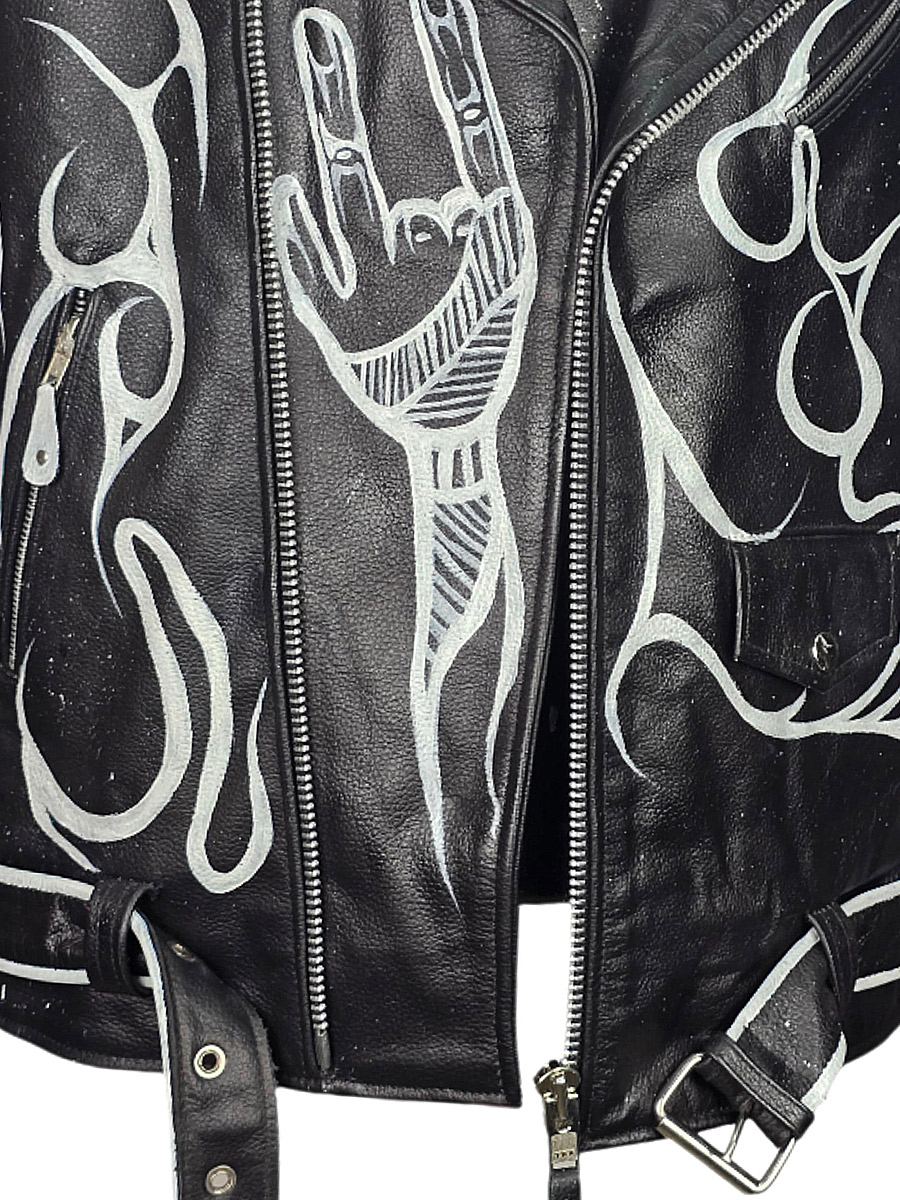 Косуха кастомная кожаная Dark Soul - фото 3 - rockbunker.ru