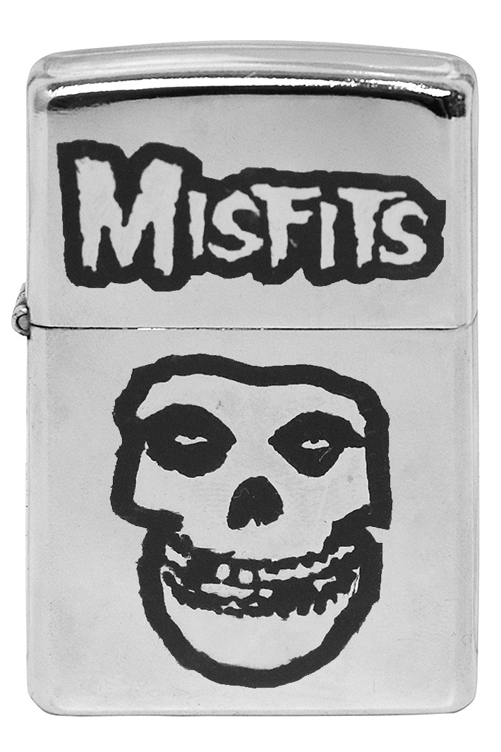 Зажигалка с гравировкой Misfits - фото 1 - rockbunker.ru