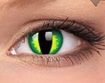 Цветная линза Colors Eye Free Carnival зелено-желтый дьявол - фото 1 - rockbunker.ru