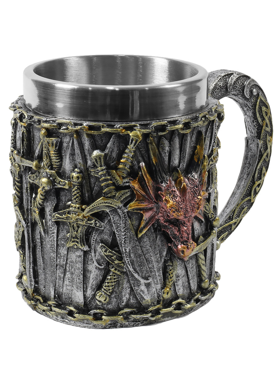 Кружка Nemesis U3749K8 Dragon Kingdom Tankard - фото 1 - rockbunker.ru