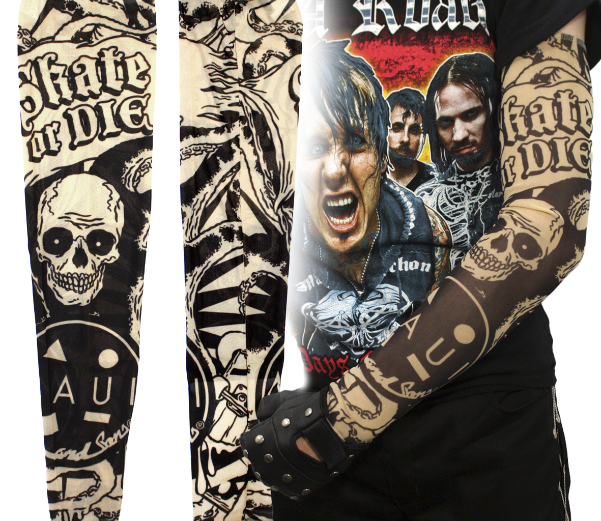Тату-рукав Skate or Die - фото 1 - rockbunker.ru