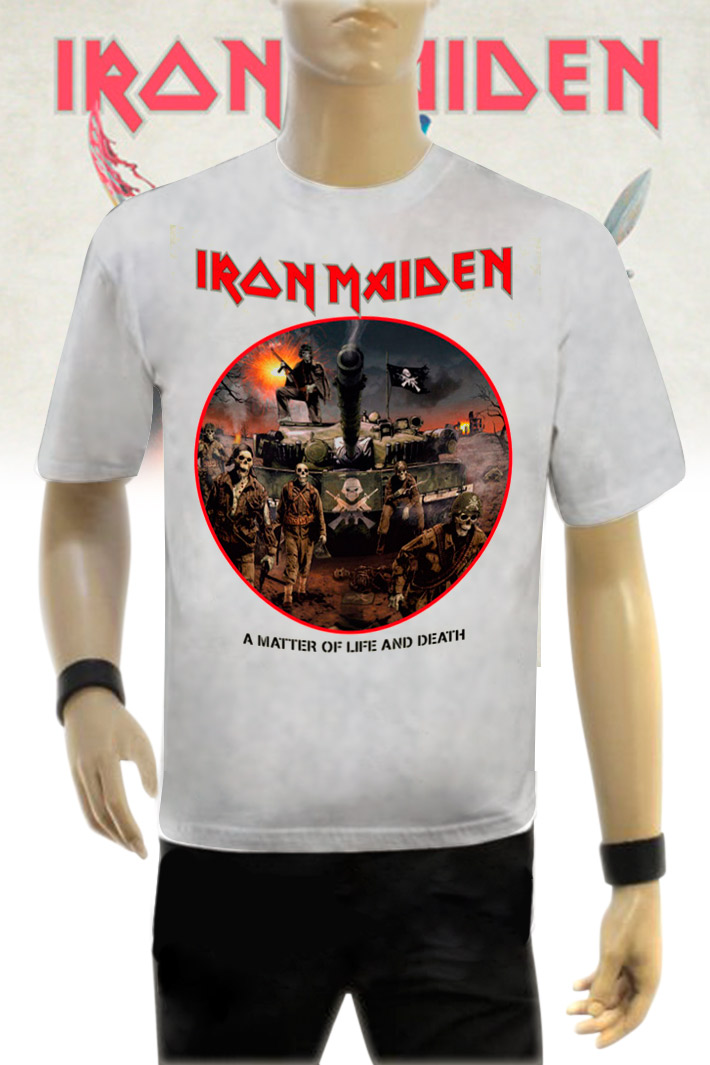 Футболка Iron Maiden A Matter Of Live And Death - фото 1 - rockbunker.ru