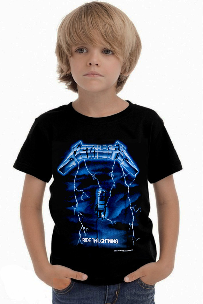 Футболка детская Metallica Ride the Lightning - фото 1 - rockbunker.ru