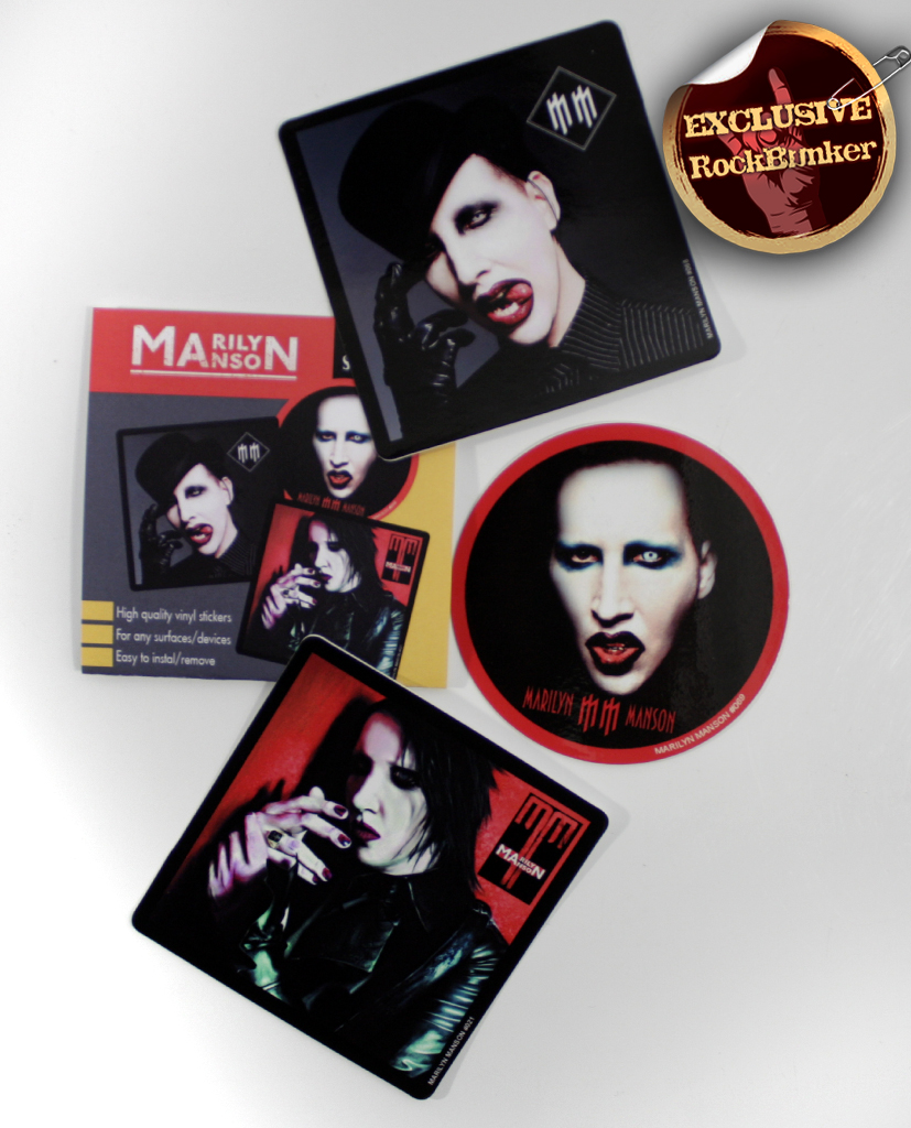 Набор стикеров RockMerch Marilyn Manson - фото 1 - rockbunker.ru