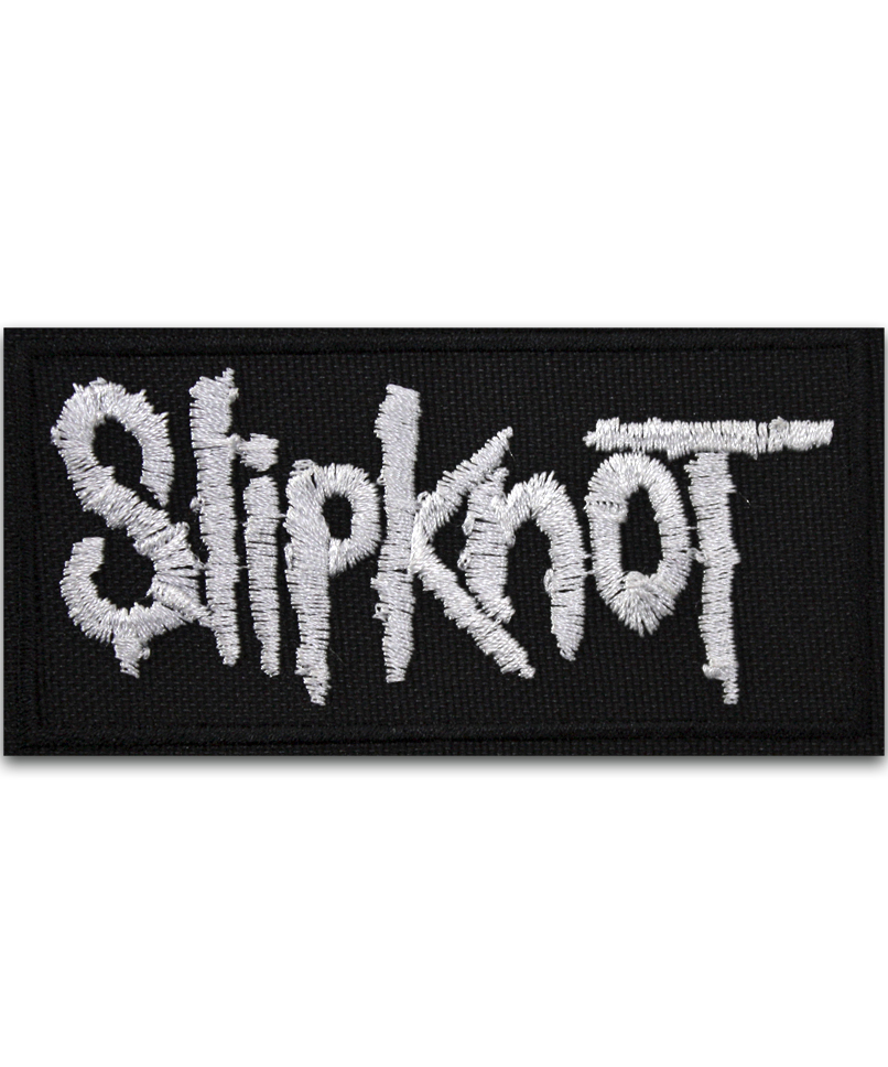 Нашивка RockMerch Slipknot белая - фото 1 - rockbunker.ru