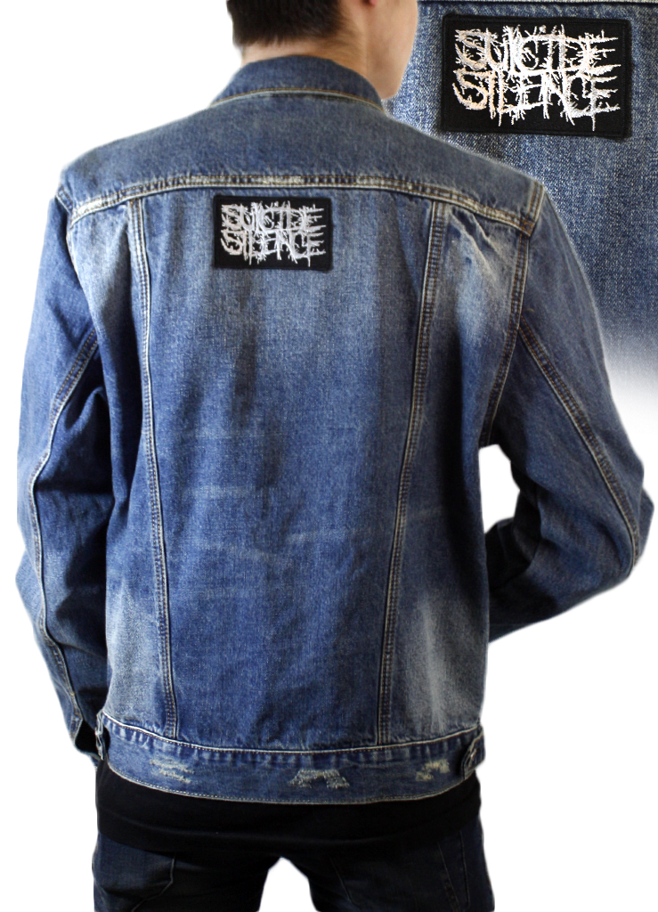 Куртка джинсовая с нашивками Death Metal Пентаграмма Suicide Silence - фото 4 - rockbunker.ru